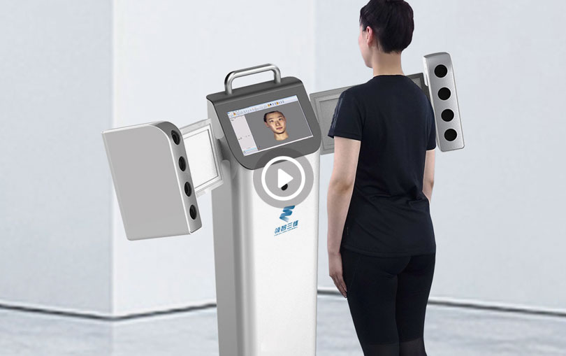 面部三維掃描儀,臉部3D掃描虛擬重建,3D智能面部掃描系統(tǒng)_領智三維