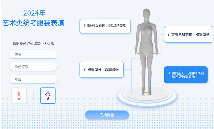 精準(zhǔn)的三維量體數(shù)據(jù)